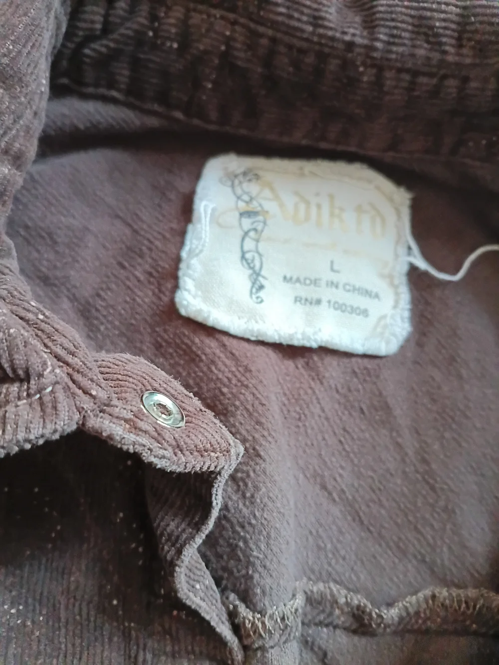 Adiktd Kids Brown Corduroy-Style Jean Jacket